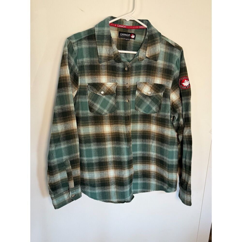 Canada Weathergear Kid's Plaid Flannel Shirt Sz XL
